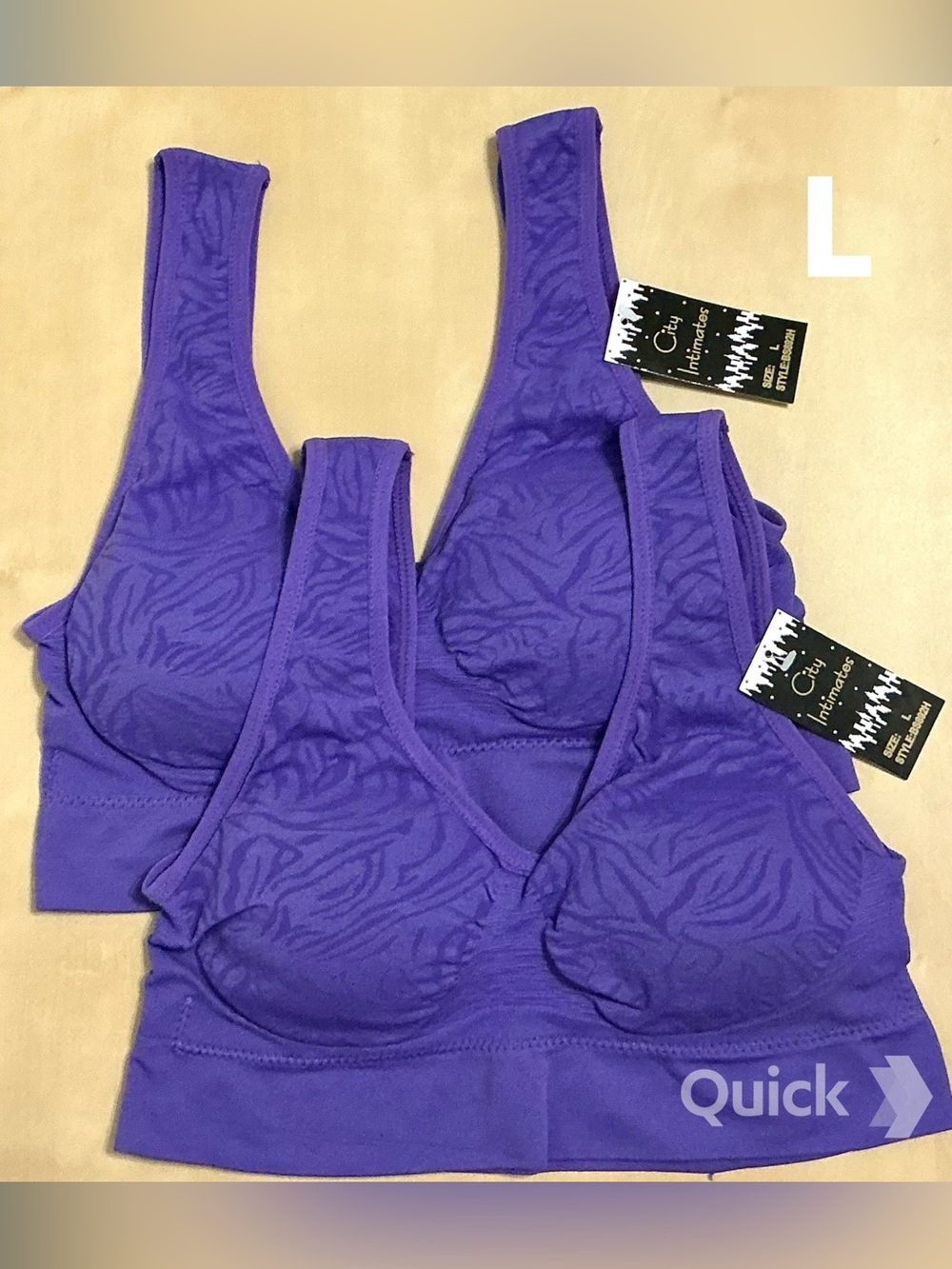 L - NWT 2 pcs Wireless Sports Bralettes Bras